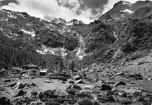 Cartolina Alta Val Pellice Rifugio Barbara