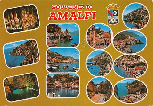 Cartolina Amalfi 13 vedute (Salerno)