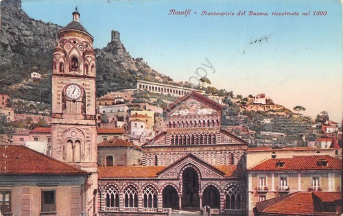 Cartolina Amalfi Duomo Frontespizio 1938