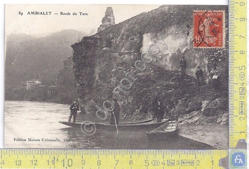 Cartolina Ambialet - Bords du Tarn - Boat - Vg …