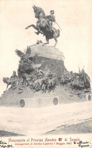 Cartolina Amedeo di Savoia Monumento 1902