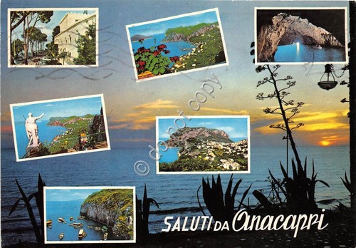 Cartolina Anacapri saluti da vedutine (Altre tematiche)