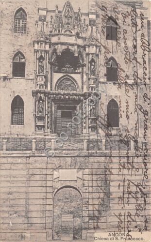 Cartolina Ancona Chiesa San Francesco