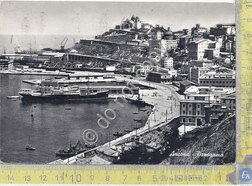 Cartolina Ancona Panorama - Barche - 1966