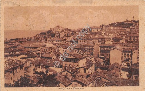 Cartolina Ancona Panorama 1919