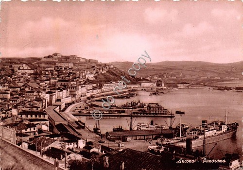 Cartolina Ancona Panorama anni '50