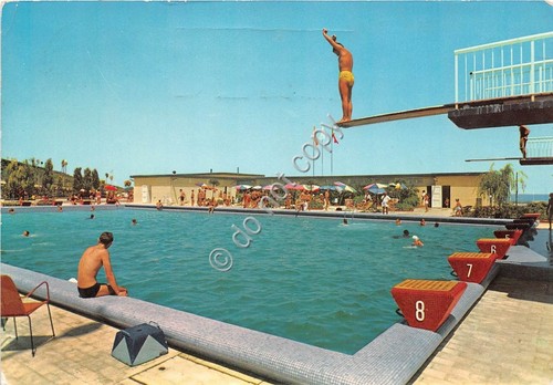 Cartolina Ancona Piscina Comunale 1961