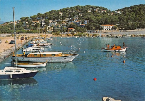 Cartolina Andora il Porto Barche animata (Savona)