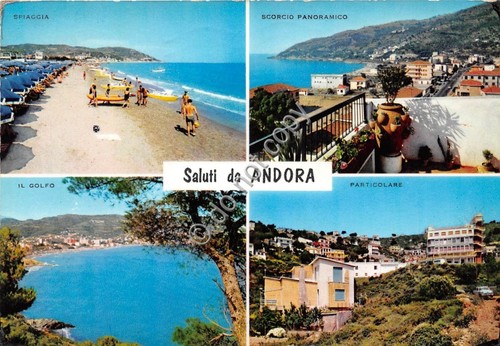 Cartolina Andora vedutine 1969 (Savona)