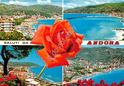 Cartolina Andora vedutine (Savona)