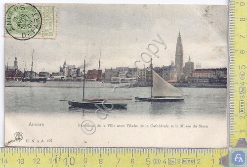 Cartolina Anvers - Bateaux Vg Belge Congo 1908