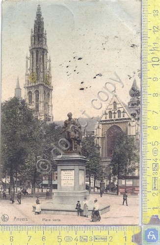 Cartolina Anvers - Place verte - Vg Belge Congo - …