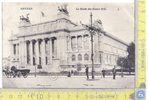 Cartolina Anvers Le Musee des Beaux Arts coach Vg Belge …