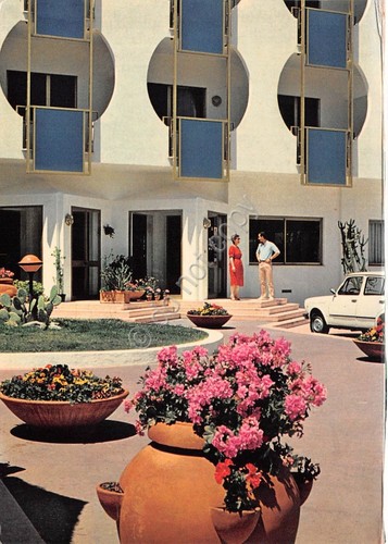 Cartolina Anzio Grand Hotel dei Cesari animata