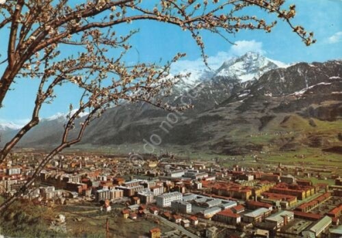 Cartolina Aosta Panorama