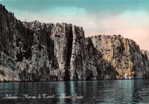 Cartolina Arbatax Marina di Tortoli Monte Santo 1958