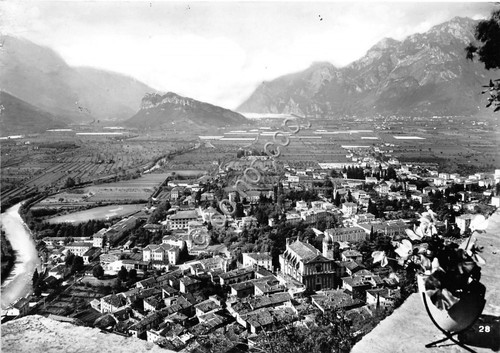 Cartolina Arco Panorama lago 1966 (Trento)
