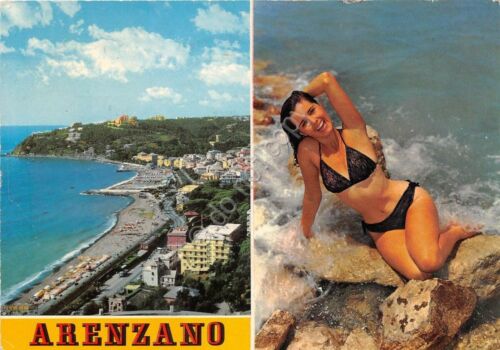 Cartolina Arenzano Vedutine Pin up 1973 (Genova)