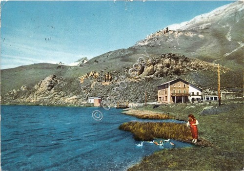 Cartolina Argentera Valle Stura Lago della Maddalena 1956 (Cuneo)