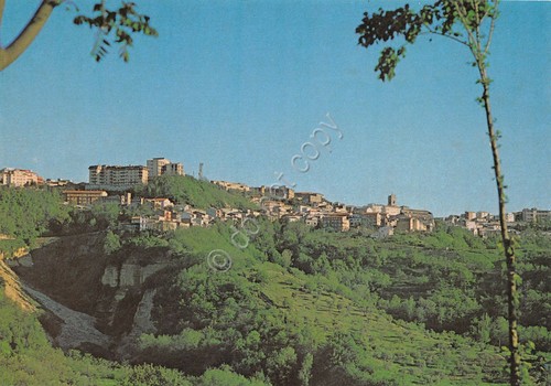 Cartolina Ariano Irpino Panorama e verde anni '80