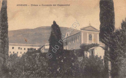Cartolina Arienzo Chiesa e Convento dei Cappuccini