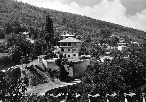 Cartolina Aritzo panorama parziale 1962
