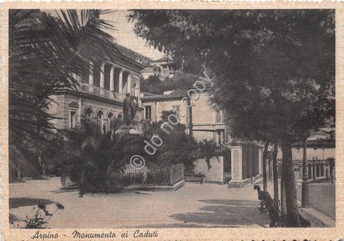 Cartolina Arpino Monumento ai Caduti 1940 (Frosinone)