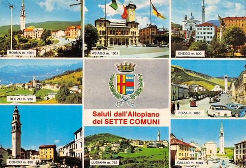 Cartolina Asiago Enego Rotzo Conco Luisiana Gallio Foza Enego Roana …