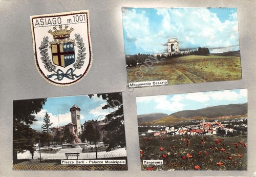 Cartolina Asiago vedute 1968