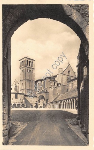 Cartolina Assisi Basilica San Francesco Animata