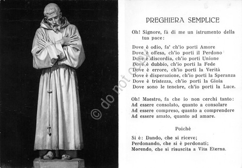 Cartolina Assisi Chiesa di S. Rufino S. Francesco e preghiera …