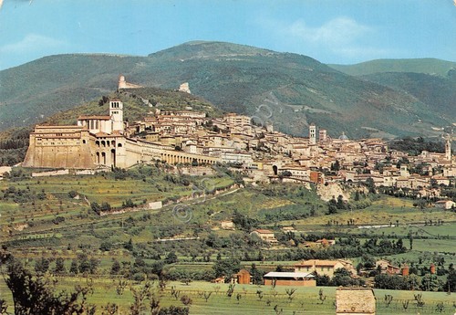 Cartolina Assisi Panorama 1976