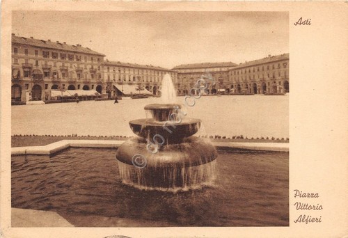 Cartolina Asti Piazza Alfieri 1937