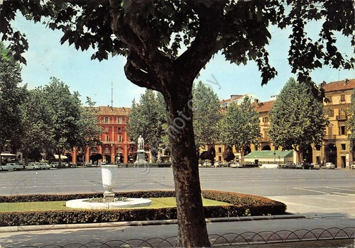 Cartolina Asti Piazza Alfieri 1966