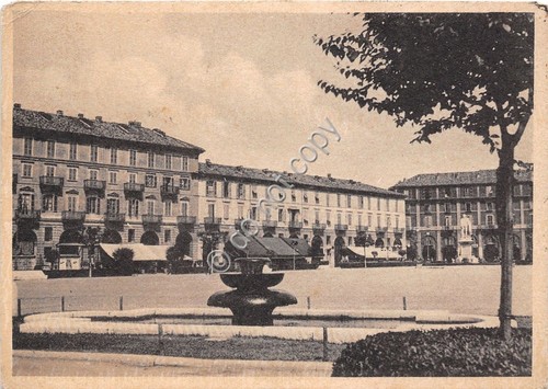 Cartolina Asti Piazza Alfieri anni '40
