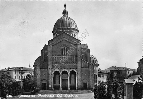 Cartolina Asti Santuario Madonna del Portone 1954