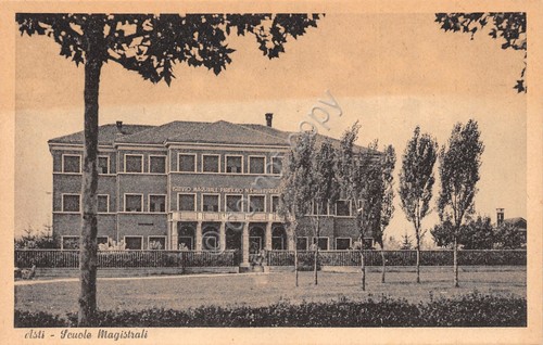 Cartolina Asti Scuole Magistrali anni '20
