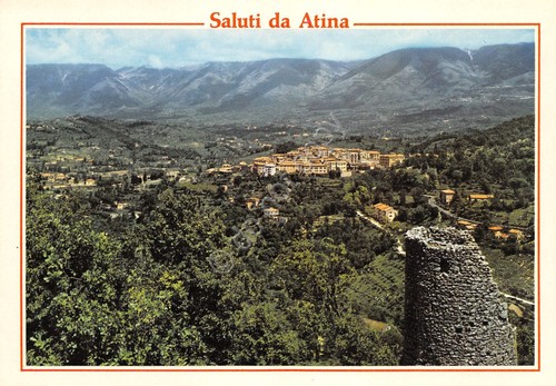 Cartolina Atina Panorama paese Torre Ladislao anni '70