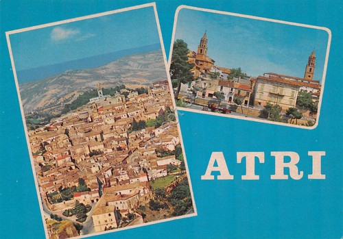 Cartolina Atri vedute varie paese