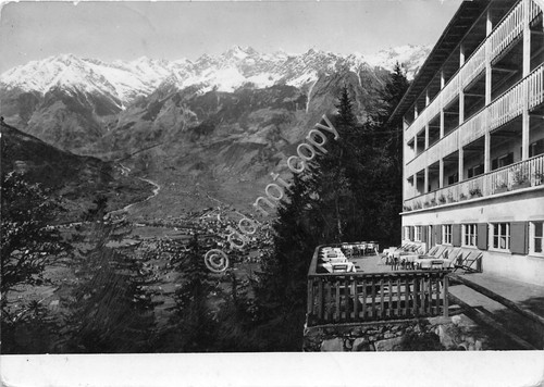 Cartolina Avelengo Albergo Miramonti Ed. Gheditna 1954
