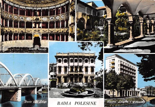 Cartolina Badia Polesine Vedutine