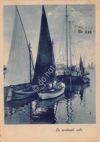 Cartolina Barca a vela 1939