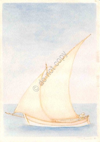 Cartolina Barca illustrata 28° Salone Nautico Internazionale la nave e …