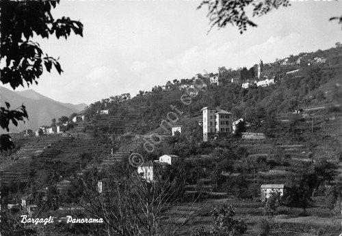 Cartolina Bargagli Panorama case