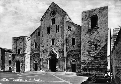 Cartolina Bari Basilica San Nicola 1963