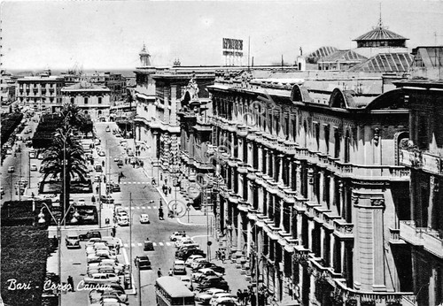 Cartolina Bari Corso Cavour 1965