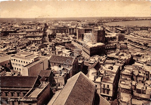 Cartolina Bari Panorama 1953