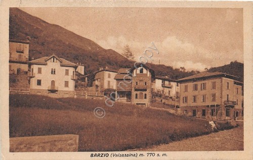 Cartolina Barzio Panorama anni '30 (Lecco)