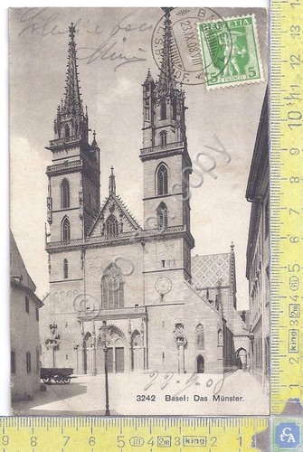 Cartolina Basel - Das Munster - Vg Suisse Italy - …