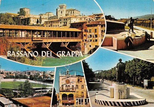 Cartolina Bassano del Grappa 5 vedute (Vicenza)
